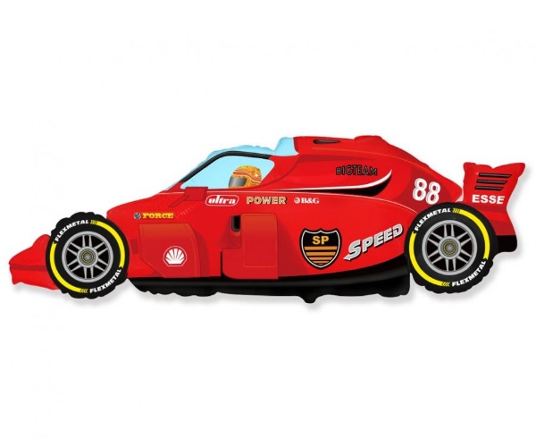Foliový balonek červená Formule 114 cm