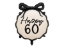 Obrázok z Fóliový balón s mašľou, 60. narodeniny - 47 cm