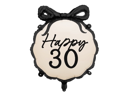 Picture of Foil Balloon with Bow, 30th Birthday - 47 cm