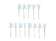 Obrázok z Narodeninové sviečky Happy Birthday, 2,5 cm, modré