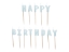 Obrázok z Narodeninové sviečky Happy Birthday, 2,5 cm, modré