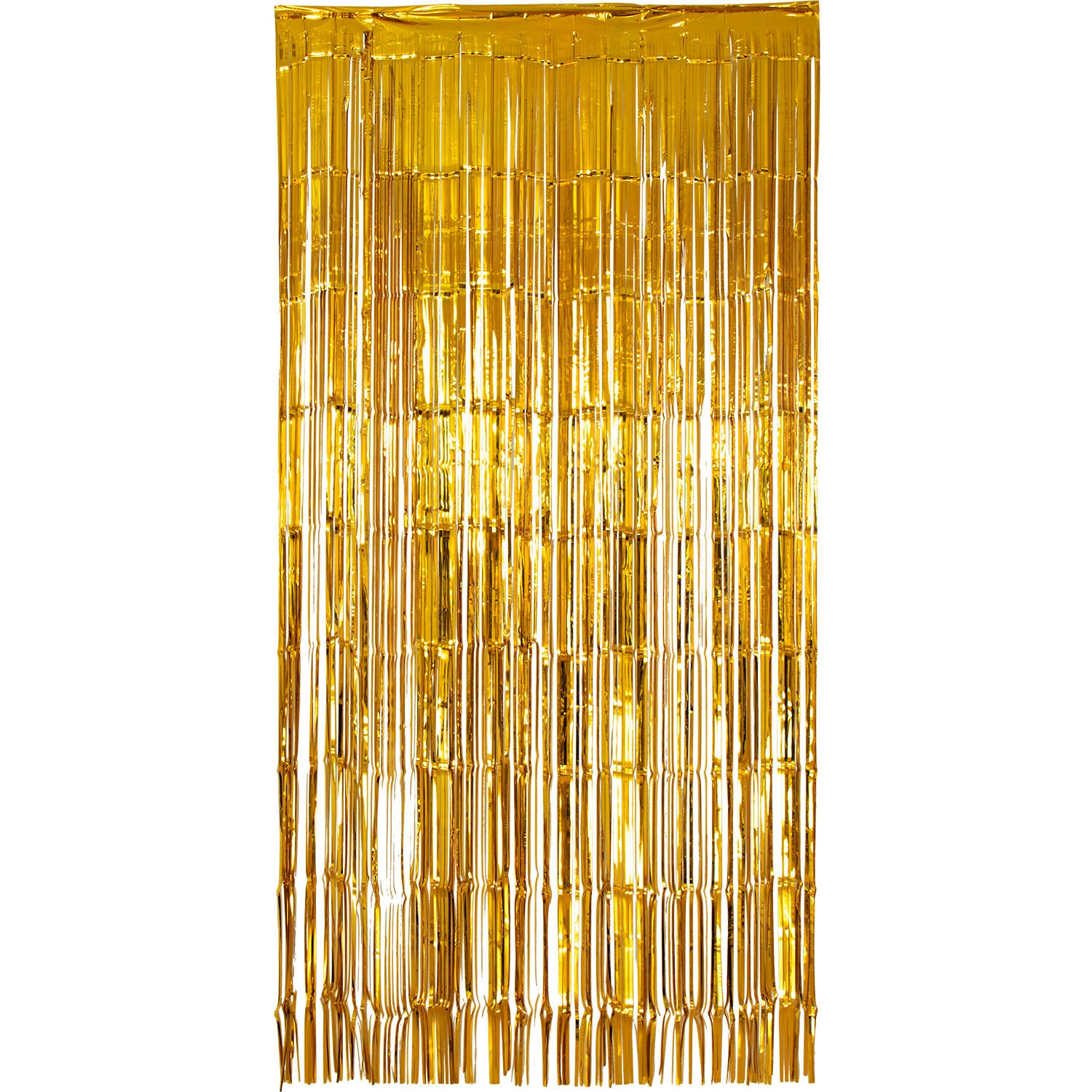 Zlatý party závěs k nalepení, 100 x 200 cm