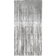 Picture of Silver party curtain for sticking, 100 x 200 cm