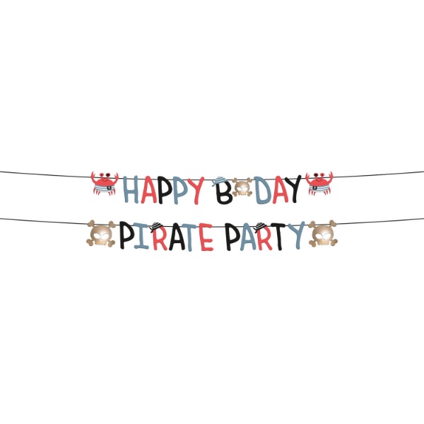 Party nápisy Happy Birthday Princeznovská párty - 1,5 m