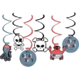 Picture of Hanging Spirals Pirate Party, 6 pcs