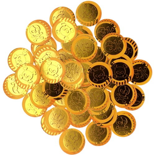 Levně Konfety Pirátské mince, 50 ks