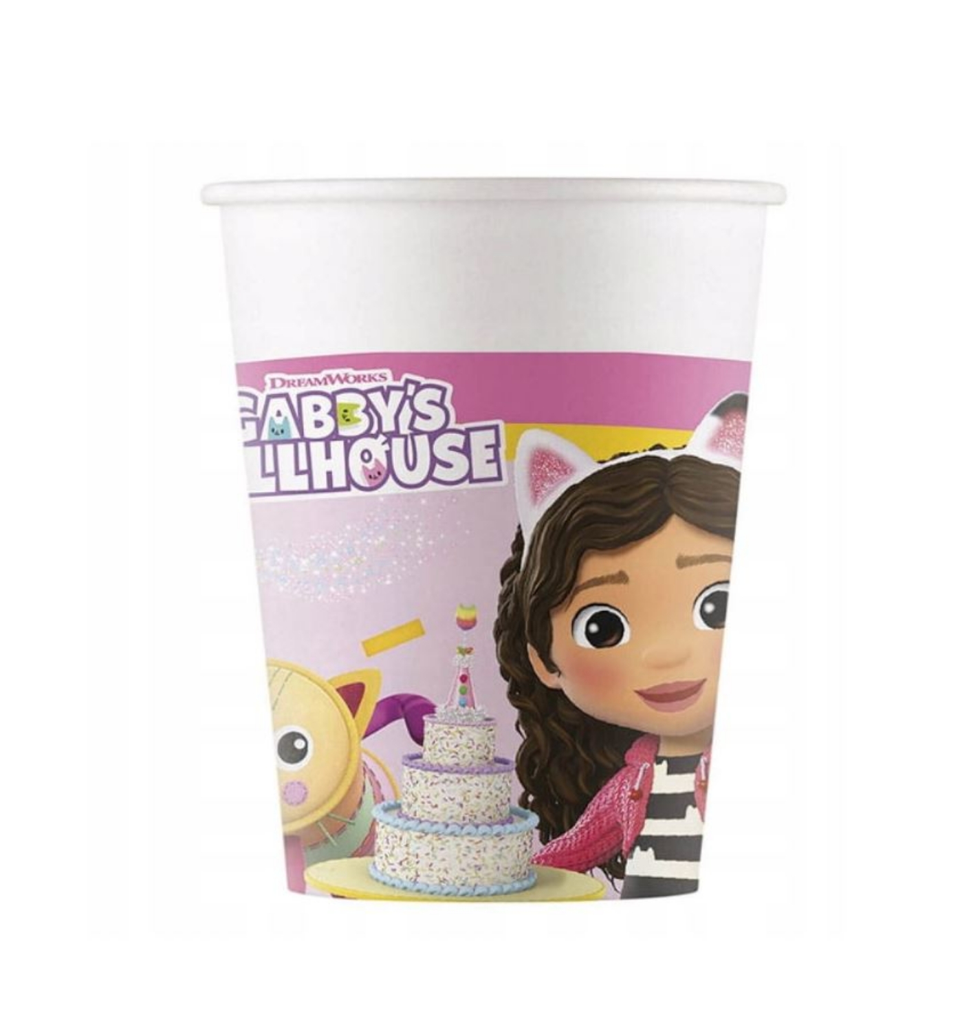 Papírové kelímky Gábinin kouzelný domek, Gabby's Dollhouse, 200 ml