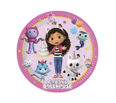 Picture of Paper plates Gabby's Magical House, Gabby's Dollhouse, 20 cm