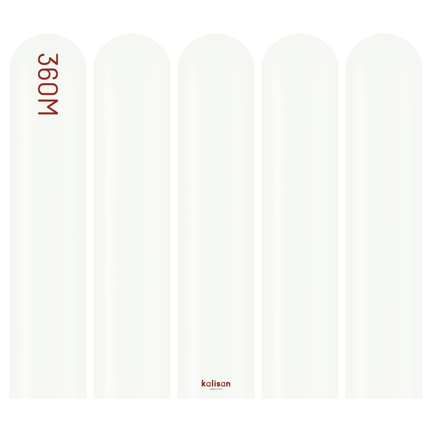 Modelovací balonky profesionální široké Bílé, 360M, 50 ks