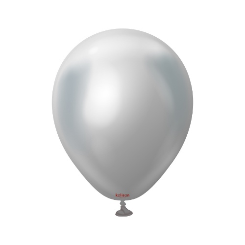 Levně Balonky chromové stříbrné, Mirror Silver 13 cm/5", 100 ks