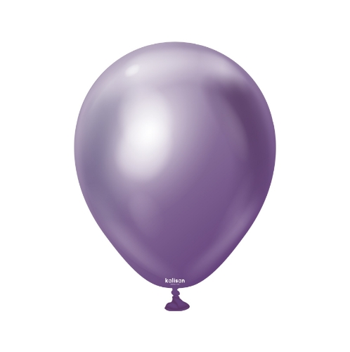 Levně Balonky chromové fialové, Mirror Violet 13 cm/5", 100 ks