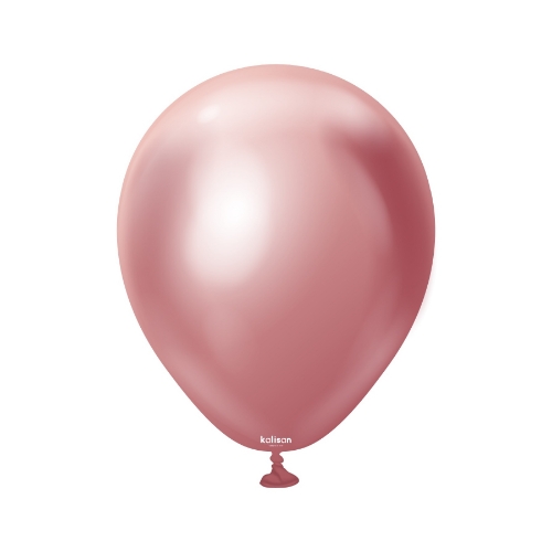 Levně Balonky chromové růžové, Mirror Pink 13 cm/5", 100 ks