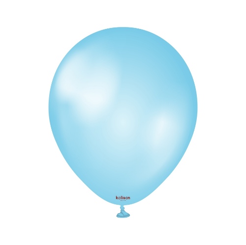 Balóniky perleťové modré, Pearl Sky Blue 13 cm/5", 50 ks