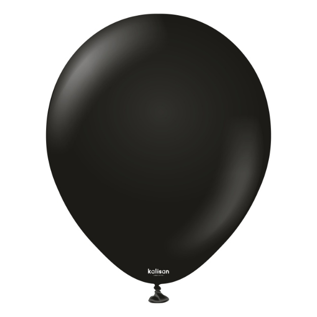 Obrázek z Balonky černé, Standard Black 30 cm/12", 100 ks 