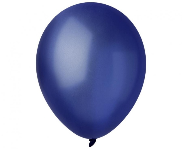 Obrázek z Balonky metalické tmavě modré, Midnight Blue 28 cm/11", 100 ks 