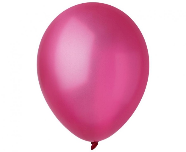 Obrázek z Balonky metalické tmavě růžové, Fuchsia 28 cm/11", 100 ks 