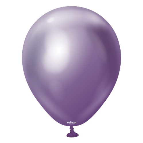 Levně Balonek chromový fialový, Mirror Violet 30 cm