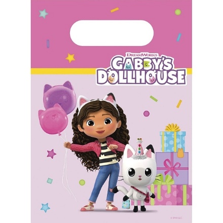 Picture of Gift bags Gabin's magical house, Gabby's Dollhouse, 23 x 16.5 cm, plastic