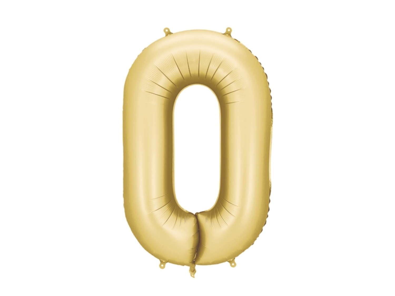 Foliová číslice Saténová zlatá 0 - 86 cm