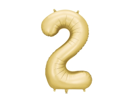 Picture of Satin Gold Foil Number 2 - 86 cm