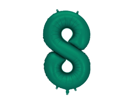 Obrázek Foliová číslice Saténová tmavě zelená, Bottle Green 8 - 86 cm