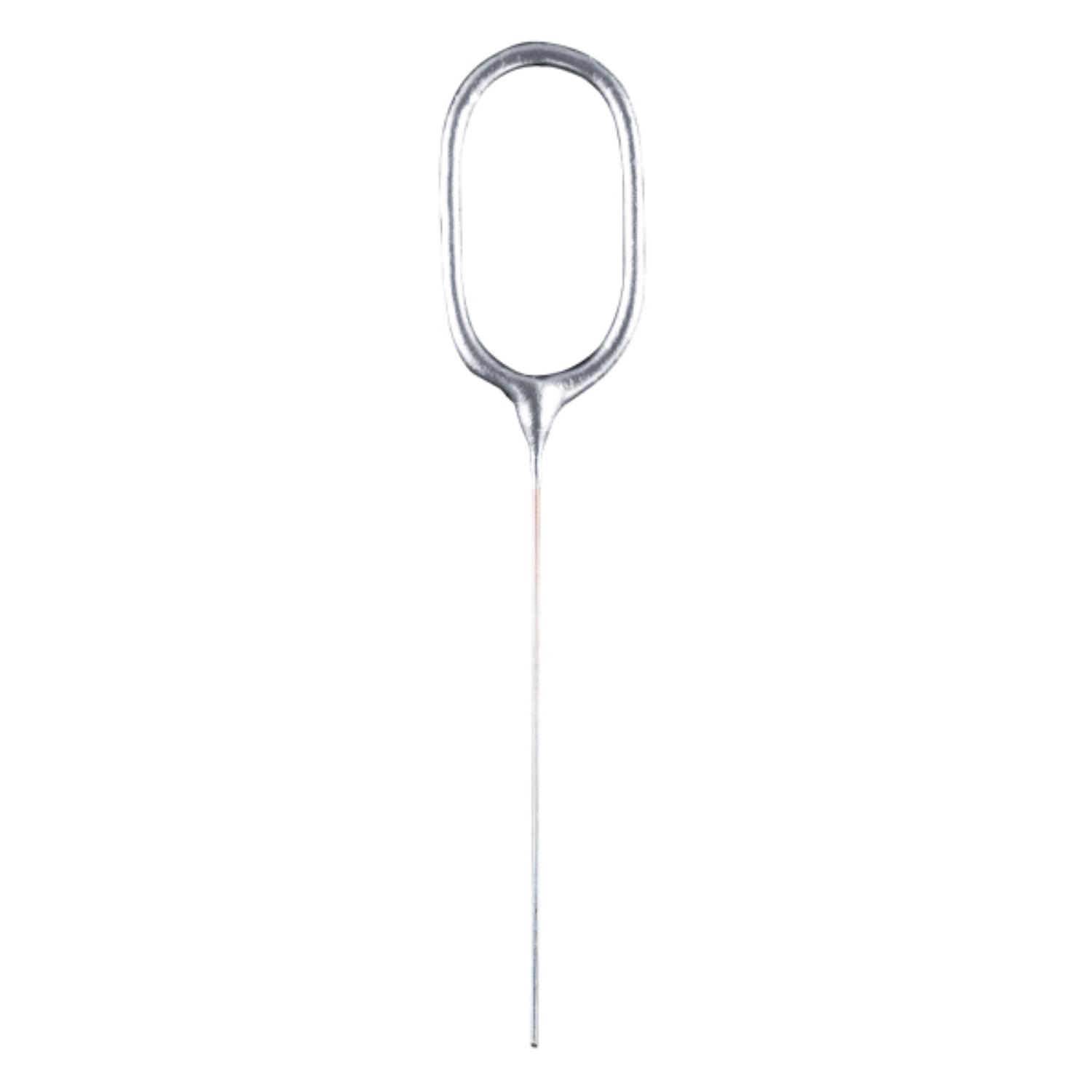 Levně Prskavka číslice 0 stříbrná, 17 cm