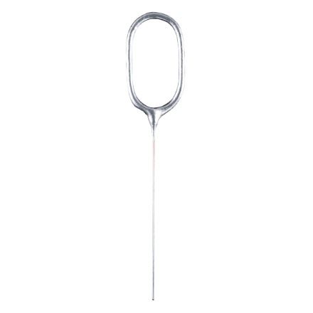 Obrázek Prskavka číslice 0 stříbrná, 17 cm