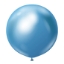Obrázok z Balónik chrómový modrý, Mirror Blue 45 cm/18"
