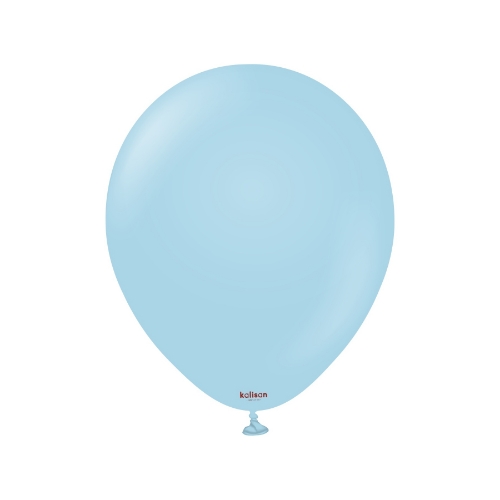 Levně Balonky modré, Macaron Blue 13 cm/5", 100 ks