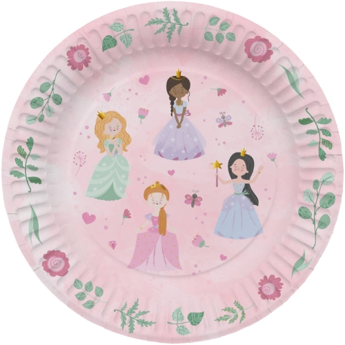 Levně Papírové talíře Princeznovská párty, 23 cm
