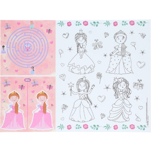 Aktivity prostírání Princeznovská párty, 6 ks