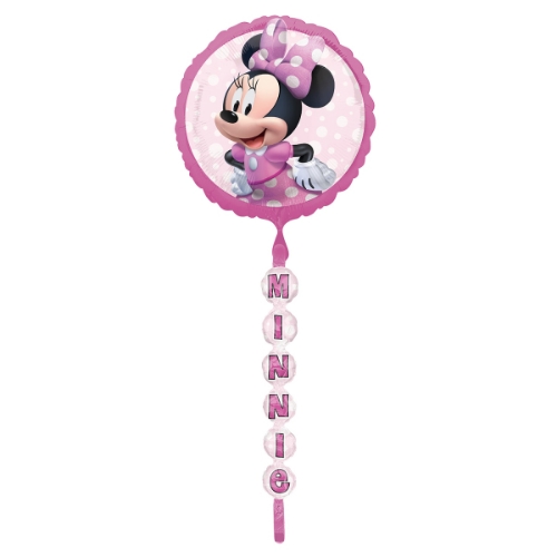 Levně Jumbo chodící balónek Minnie Mouse, kulatý, 60 x 175 cm