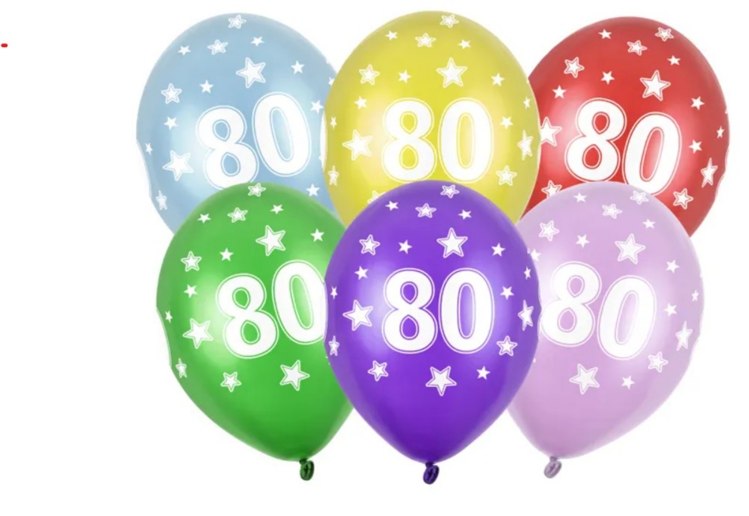 Latexový balonek s potiskem čísla 80 - 30 cm