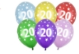 Obrázok z Latexový balónik s potlačou čísla 20 - 30 cm