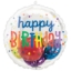 Obrázek Jumbo plněný balónek Happy Birthday barevný, 50 cm