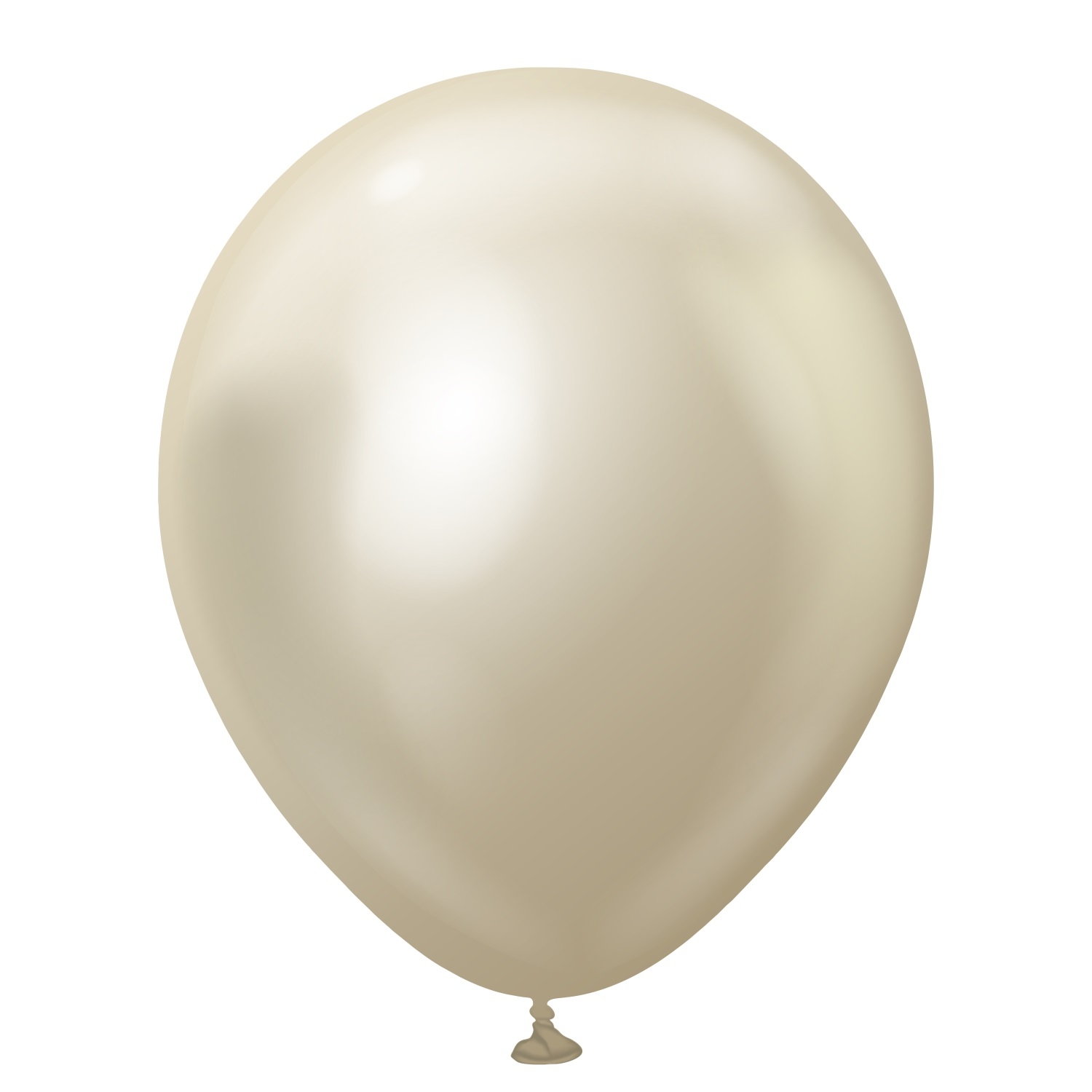 Balonky chromové bílé zlato, Mirror White Gold 30 cm/12", 50 ks
