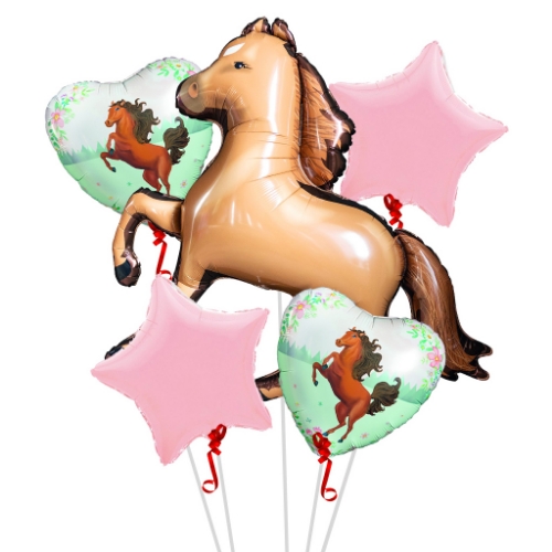 Levně Sada foliových balonků koně, 5 ks