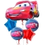 Obrázek Sada foliových balonků Cars, 5 ks