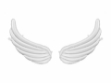 Picture of Foil Balloon White Wings, 104 x 60 cm
