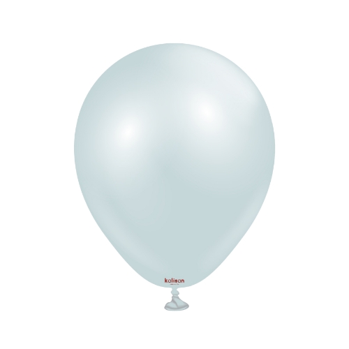 Levně Balonky ledově modré, Aura Ice Blue 13 cm/5", 50 ks