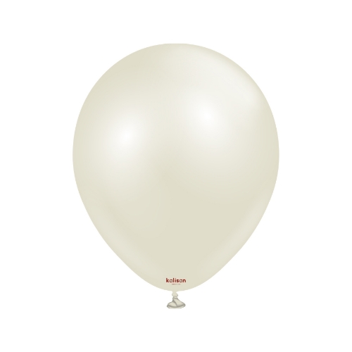 Levně Balonky světlá slonovinová kost, Aura Ivory White 13 cm/5", 50 ks