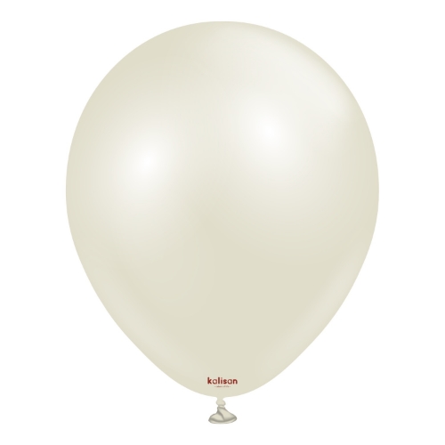Levně Balonky světlá slonovinová kost, Aura Ivory White 30 cm/12", 50 ks