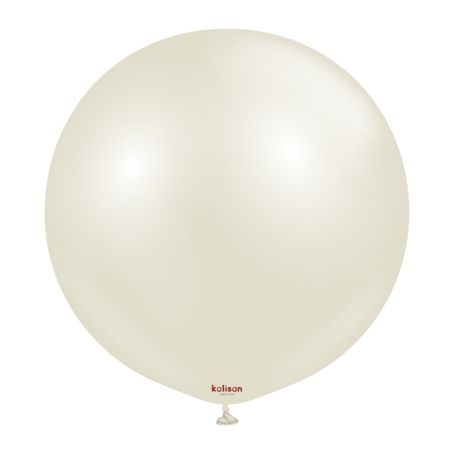 Levně Jumbo balonek světlá slonovinová kost, Aura Ivory White 90 cm/36"