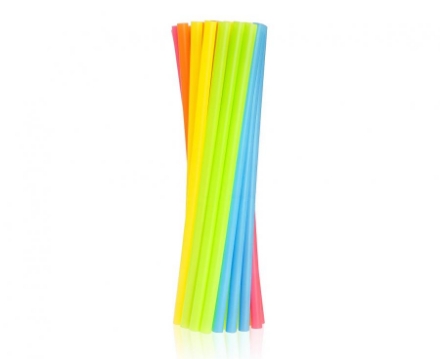 Picture of Plastic straws Color mix, 200 pcs.