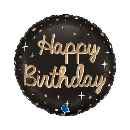 Picture of Foil Balloon Happy Birthday Sparkling, 45 cm