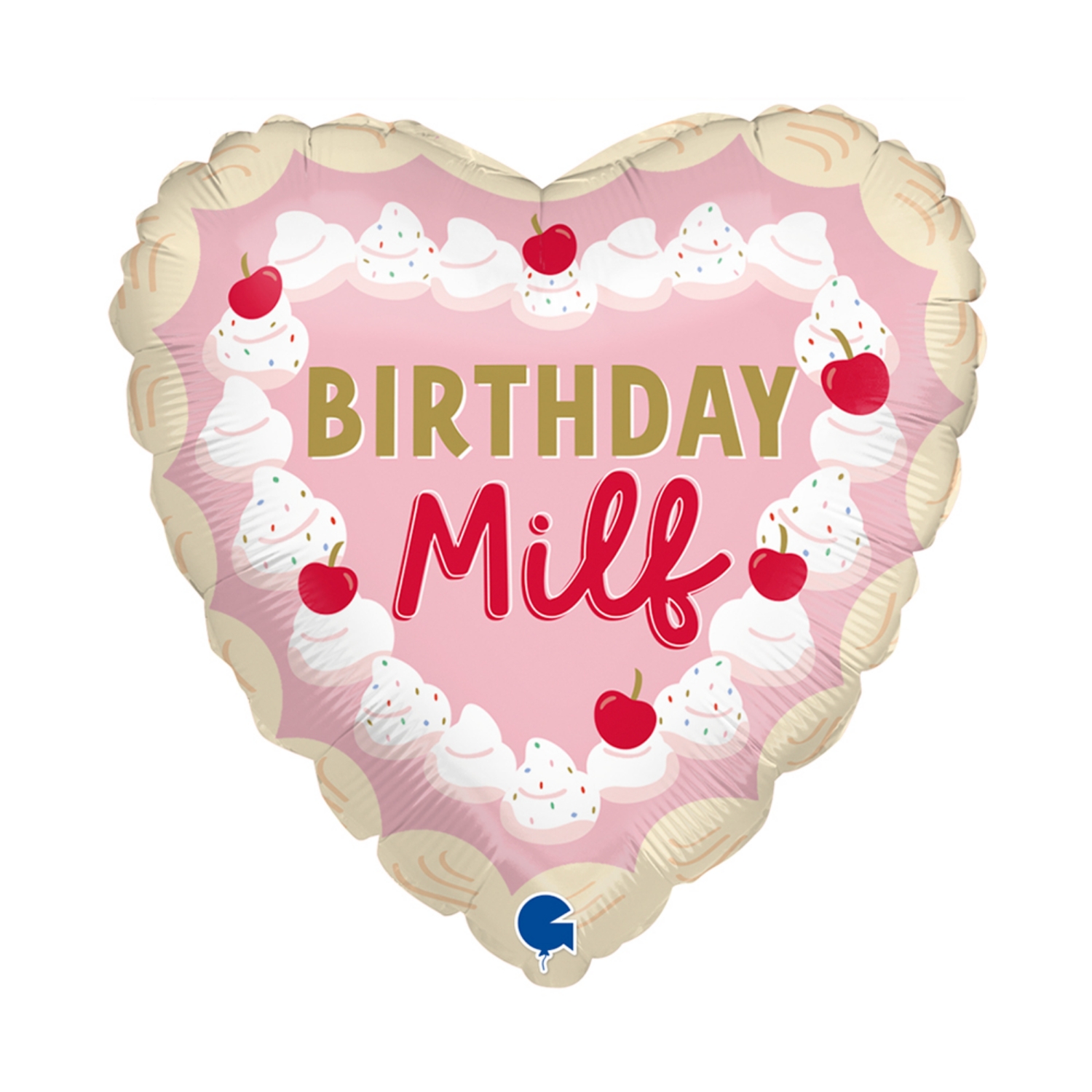 Foliový balonek Happy Birthday Milf, 45 cm