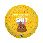 Obrázek z Foliový balonek Happy Birthday My Little Shit, 45 cm 
