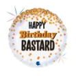 Obrázok z Foliový balonek Happy Birthday Bastard, 45 cm