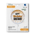 Obrázek z Foliový balonek Happy Birthday Bastard, 45 cm 