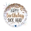 Obrázek Foliový balonek Happy Birthday Dick Head, 45 cm
